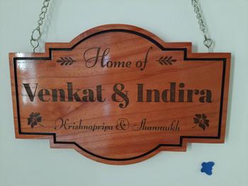 Woodgeek store Personalized Home Sign for Couples - Hanging Wooden Sign Review