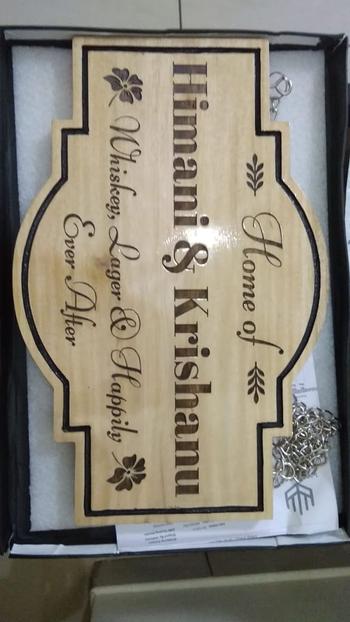Woodgeek store Personalized Home Sign for Couples - Hanging Wooden Sign Review