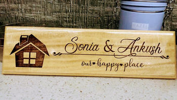 Woodgeek store Personalized Wooden Nameplate for Home Review