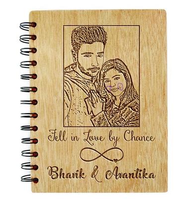 Woodgeek store Some Infinities Are Bigger Than Other Infinities Photo Diary - Personalized Wooden Notebook Review