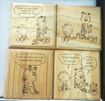 Woodgeek store What Do You Think Happens To Us When We Die - Wooden Calvin & Hobbes Wall Art Review