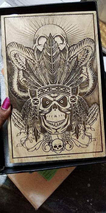 Woodgeek store The Aztec Warrior Carved Wooden Poster Review