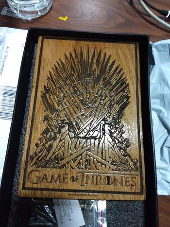 Woodgeek store Game of Thrones: Iron Throne Carved Wooden Poster Review