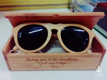 Woodgeek store The Retro - brown bamboo wood round sunglasses Review