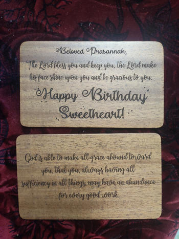 Woodgeek store Custom Birthday Cards: Set Of Wooden Birthday Cards Review