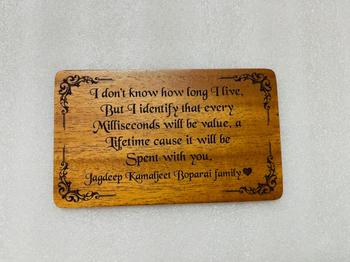 Woodgeek store Happy Birthday Best Friend Personalized Wooden Frame Review