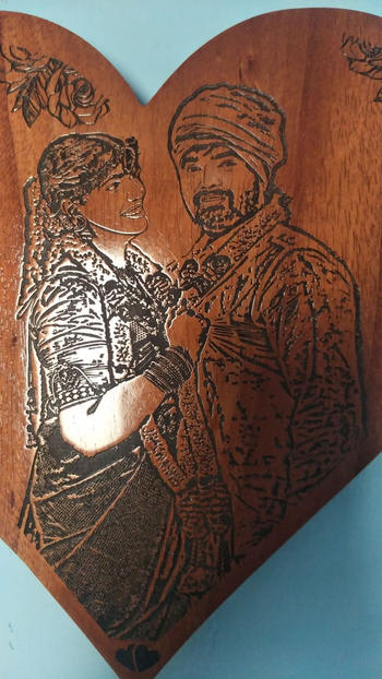 Woodgeek store You Complete Me Custom Engraved Wooden Frame Review