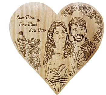 Woodgeek store Ever Thine Ever Mine Ever Ours Custom Engraved Wooden Frame Review