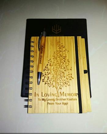 Woodgeek store The Last Leaf - bamboo wood notebook Review