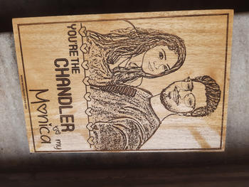 Woodgeek store You're The Monica To My Chandler/Chandler To My Monica Wooden Frame Review