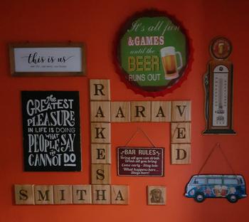 Woodgeek store Customize Your Own Wooden Crossword Wall Art Review