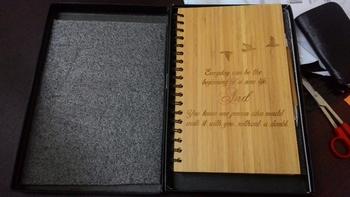 Woodgeek store Walk with you - Personalized Wooden Notebook Review