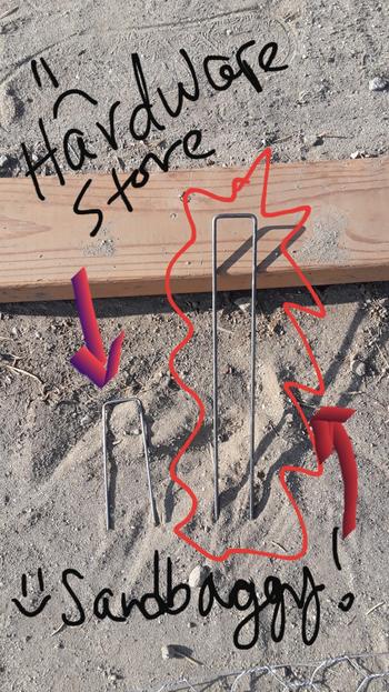 Sandbaggy 9-inch Long Landscape Garden Staples Pins (3 Inches Longer) - 11 Gauge Review