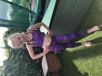 Planet Mermaid Purple Surf Mermaid Leggings Review