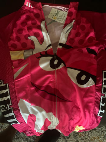 Outdoor Good Store Womens Pink M&M Retro Cycling Jersey Shorts Kit Review
