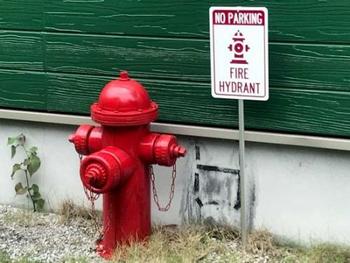 PL8HERO [Rectangular sign] No parking due to fire hydrant / American original sign (approx. 20x30cm) Review