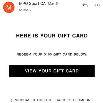 MPG Sport USA Online Gift Card Review