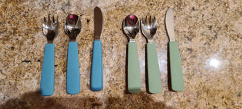 We Might Be Tiny Toddler Feedie® Cutlery Set - Powder Pink Review