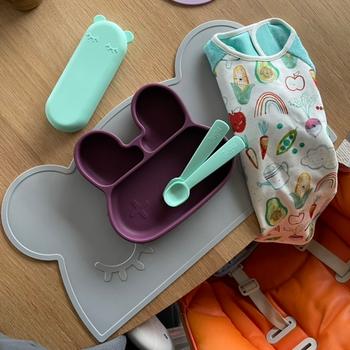 We Might Be Tiny Bear Placie® - Grey Review