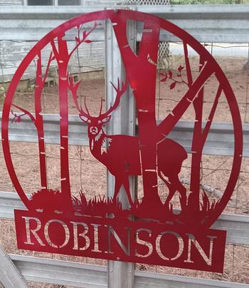 Lakeshore Metal Decor Deer Circle Monogram Review