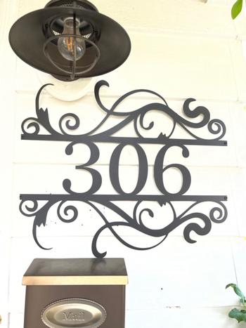 Lakeshore Metal Decor Swirly House Number Review