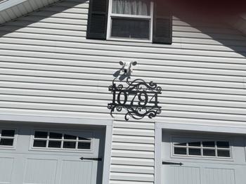 Lakeshore Metal Decor Swirly House Number Review