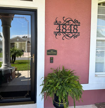 Lakeshore Metal Decor Swirly House Number Review