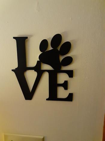 Lakeshore Metal Decor Dog Love with Paw Review