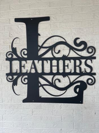 Lakeshore Metal Decor Split Letter Monogram Review