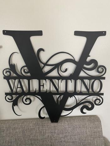 Split Letter Monogram– Lakeshore Metal Decor