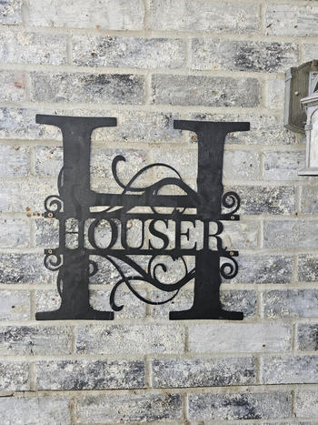 Lakeshore Metal Decor Split Letter Monogram Review