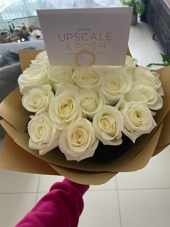 Upscale and Posh Luxury White Roses Review