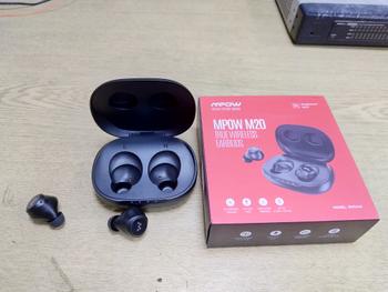 Dab Lew Tech MPOW M20 True Wireless Earbuds with 106 hrs Playtime, IPX7 Waterproof Bluetooth Headphones w/Charging Case, aptX Stereo Wireless Earphones, inEar Mini Headset w/CVC 8.0 Mics,Black Review