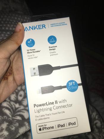 Dab Lew Tech Anker PowerLine II Lightning Cable 3ft - Black - A8432H11 Review