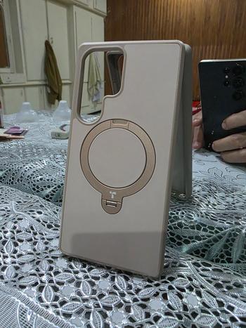Dab Lew Tech Torras Ostand Spin Magnetic (MagSafe Compatible) Series Phone Case for Samsung Galaxy S25 Ultra – Gold Review