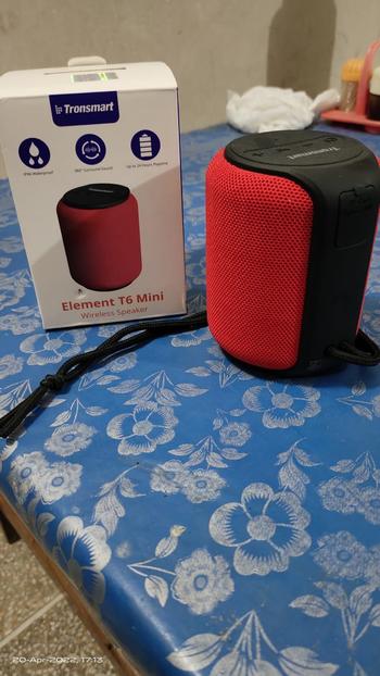 Dab Lew Tech Tronsmart T6 Mini Bluetooth Speaker TWS Speakers IPX6 Wireless Portable Speaker with 360 Degree Surround Sound, Voice Assistant - RED Review