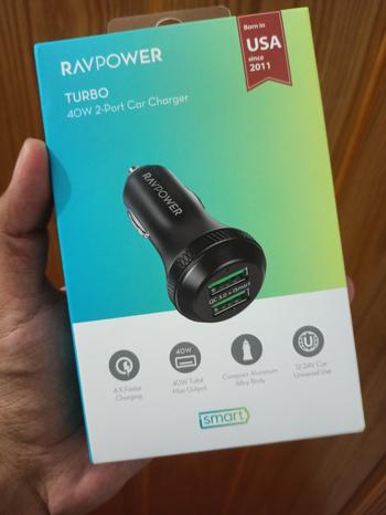 Dab Lew Tech RavPower 40W Dual Port QC3.0 Car Charger Black - RP-VC007 Review