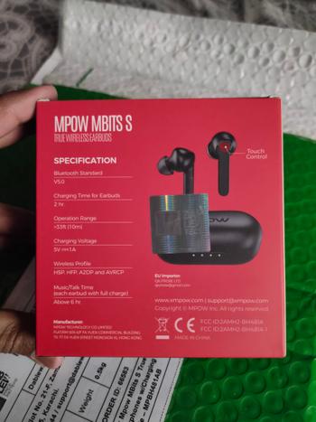 Dab Lew Tech Mpow MBits S True Wireless Earbuds w/Mic,CVC8.0 Noise Cancelling Headphones,Bluetooth5.0 Earphones w/Charging Case,Deep Bass,IPX8 Waterproof,35H Playtime,Touch Control,Single/Twin Mode – MPBH481AB Review