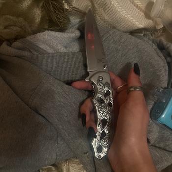 BLADES NOW Steel Roses Mirror Finish Spring Assisted Pocket Knife Floral Handle Review