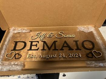 Laser Woodworker Last Name Sign Review