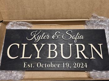 Laser Woodworker Family Name Sign Review