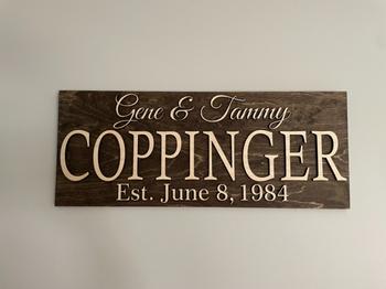 Laser Woodworker Family Last Name Sign Review