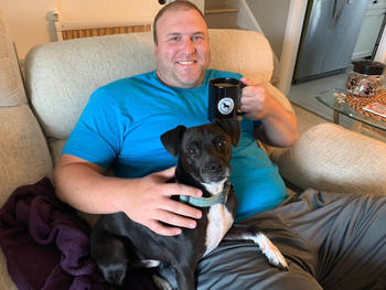 Pup Scruffs Men's Baseball T, Dog Dad Review