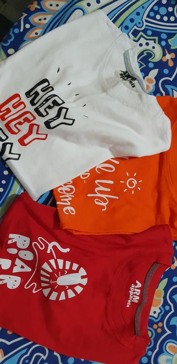 ARM Apparels Pack of 3 T-Shirt For Kids - WAKEUP-HEYHEY-ROAR Review
