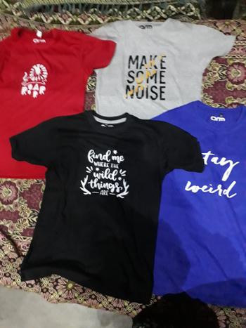 ARM Apparels Pack of 3 T-Shirt For Kids - NOISE-ROAR-STAYWEIRD Review