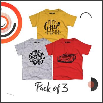 ARM Apparels Pack of 3 T-Shirt For Kids - MOM-CAR-BEACH Review