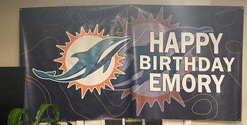 Cuztom Threadz Personalized Miami Dolphins Banner Review