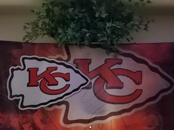 Cuztom Threadz Personalized Kansas City Chiefs Banner for Special Occasion, Holiday, Birthday, Announcement, Retirement, Promotion, Celebration. Review