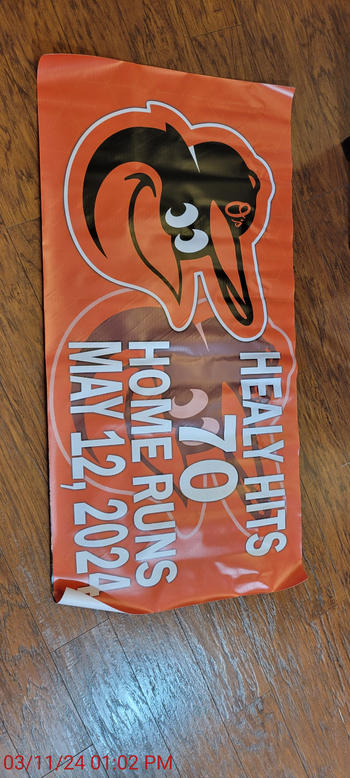 Cuztom Threadz Personalized Baltimore Orioles Banner for Special Occasion, Holiday, Birthday, Announcement, Retirement, Promotion, Celebration. Review