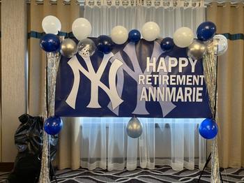 Cuztom Threadz Personalized New York Yankees Banner for Special Occasion, Holiday, Birthday, Announcement, Retirement, Promotion, Celebration Review